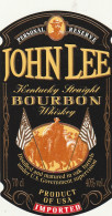 ***  ETIQUETTE ***    Belle étiquette BOURBON IMPORT --- Wisky John Lee - Whisky
