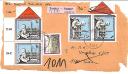 0501u: Österreich 1991, Architekt Friedrich Freiherr Schmidt Auf Nachnahme- Briefvorderseite, Portorichtig - Cartas & Documentos