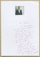 Philippe Claudel - Écrivain Et Réalisateur - Pensée Autographe Signée + Photo - Escritores