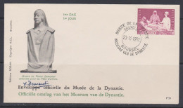 Belgique FDC 1957 1038 Reine Eisabeth Écoles D’infirmières Statue De Victor Demanet à Arlon Autographe - 1951-1960
