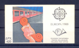 Greece 1988 Europa Issue BOOKLET (B19) MNH VF. - Libretti