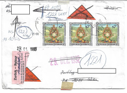 0501l: Österreich 1991, Volksbrauchtum Ernte- Monstranz Steiermark Auf Nachnahme- Brief, Portorichtig - Lettres & Documents