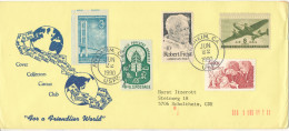 USA Cover Sent To Germany 22-6-1990 Topic Stamps - Lettres & Documents