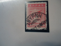 GREECE  USED STAMPS  1913 POSTMARK ΣΜΥΡΝΗ - Affrancature Meccaniche Rosse (EMA)