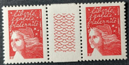 3417a** En Paire Luquet SANS Bandes De Phosphore Avec Guillochis Interpanneau Cote 16€ - Unused Stamps