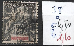 MARTINIQUE 38 Oblitéré Côte 4.50 € - Used Stamps