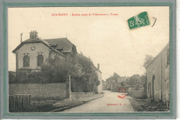 CPA - DIXMONT (89) - Aspect De L'entrée Du Bourg Par La Route De Villeneuve-s-Yonne En 1912 - Dixmont