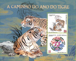 A7592 - GUINE BISSAU - ERROR MISPERF Stamp Sheet - 2022 - Year Of The Tiger - Nouvel An Chinois