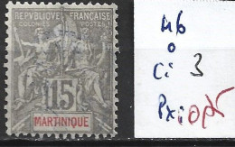 MARTINIQUE 46 Oblitéré Côte 3 € - Used Stamps