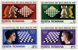 723341 HINGED RUMANIA 1980 OLIMPIADA DE AJEDREZ EN MALTA - Other & Unclassified