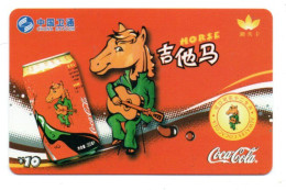 Coca Cola Cheval Zodiaque Zodiac Télécarte Chine  Phonecard  (W 628) - Cina