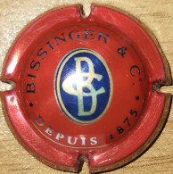 Capsule Champagne BISSINGER & Co Série 1 - 2 S, Point Après C°, Or Foncé, Rouge/argent Nr 03a - Bisinger