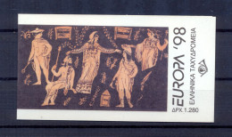 Greece 1998 Europa Issue BOOKLET (B33) MNH VF. - Carnets