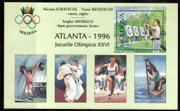 MOLDAVIE   BF 13  * *  SURCHARGE  Jo 1996 Tir A L Arc Halterophilie Judo Course Kayak - Tiro Al Arco