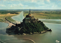 FRANCE - Vue Aérienne Sur Le Mont Saint Michel - Colorisé - Carte Postale - Le Mont Saint Michel