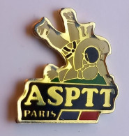 SP267 Pin's Judo Club ASPTT Paris La Poste PTT Achat Immédiat - Judo