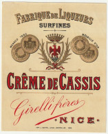 Crème De Cassis - Girelli - Nice - Alcohols & Spirits
