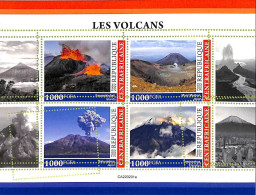 A7414 - CENTRAFRICAINE - ERROR MISPERF Stamp Sheet - 2022 - Volcanoes - Vulcani