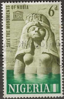 NIGERIA 1964 Nubian Monuments Preservation - 6d Queen Nefertari FU - Nigeria (1961-...)