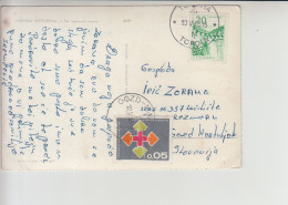 Gozd Martuljek Cancelation Red Cross Incoming Surcharge 1963 (sl016) Slovenia - Cartas & Documentos