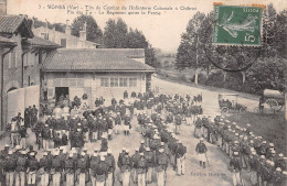 SIGNES (Var) - Fin Des Tirs De Combat, Infanterie Coloniale à Chibron - Régiment Quitte La Ferme - Voyagé 1914 (2 Scans) - Signes