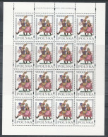 Poland Stamps MNH ZC.3344 Ark B1: Polish Dances Z. Stryjenska (sheet)(error B1) - Nuevos