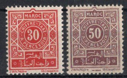 MAROC Timbres-Taxe N°31** & 32** Neufs Sans Charnière TB Cote : 2.50€ - Portomarken