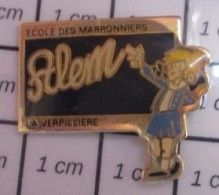 313K Pin's Pins : BEAU ET RARE / ADMINISTRATIONS / ECOLE LES MARRONNIERS LA VERPILIERE ALEM - Administración