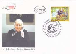 INTERNATIONALES JAHR DER ALTEREN MENSCHEN   FDC COVERS 1999  AUSTRIA - FDC