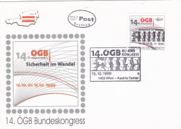 14 OGB  BUNDESKONGRESS  FDC COVERS 1999  AUSTRIA - FDC