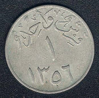 Saudi Arabien, 1 Girsh AH 1356, Reeded Edge - Saudi Arabia