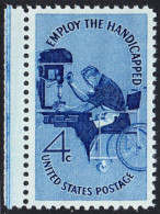 !a! USA Sc# 1155 MNH SINGLE W/ Left Margin - Handicapped - Unused Stamps