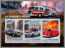 CENTRAL AFRICAN 2023 MNH Special Transport Police Polizei M/S – OFFICIAL ISSUE – DHQ2407 - Polizia – Gendarmeria