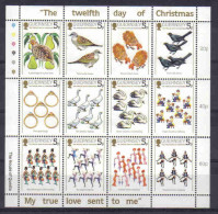 Guernsey 1984 The Twelfth Day Of Christmas S/S Y.T. BF 4 ** - Guernesey