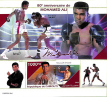 A7507 - DJIBOUTI - ERROR MISPERF Stamp Sheet - 2022 - BOXING, Mohamed Ali - Boxing