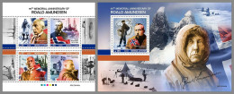 SIERRA LEONE 2023 MNH Roald Amundsen M/S+S/S – IMPERFORATED – DHQ2407 - Polar Explorers & Famous People