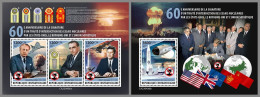 CENTRAL AFRICAN 2023 MNH John F. Kennedy Nuclear Test Ban Treaty M/S+S/S – IMPERFORATED – DHQ2407 - Kennedy (John F.)