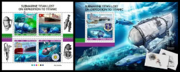 Sierra Leone  2023 Submarine Titan On Expedition To Titanic. (428) OFFICIAL ISSUE - Submarinos