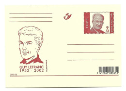 Briefkaart Belgie Guy Lefranc 1952 - 2002 Postkaart Htje - Postcards 1951-..