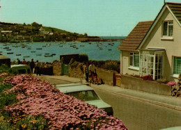 CPSM A Foreground Of Mesembryanthemum Overlooking The Harbour At St. Mary's Isles Of Scilly - Scilly Isles