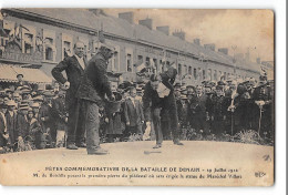 CPA 59 Denain Fêtes Commémoratives De La Bataille De Denain M Boislille Posant La Première Pierre - Denain