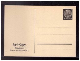 DT- Reich (023777) Privat Ganzsache PP121/ B2, München Karl Rieger Ungebraucht - Private Postwaardestukken