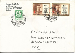 Finland Cover Sent To DDR 12-11-1992 Special Postmark - Covers & Documents