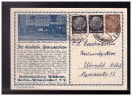 DT- Reich (023780) Privat Ganzsache PP122/ B17/05 Ladenansicht, Die Deutsch.Ganzsachen, Gelaufen Berlin 1935 - Enteros Postales Privados