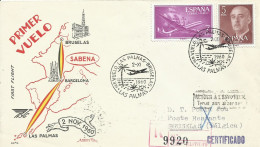 ESPAÑA,  CARTA AEREA  CONMEMORATIVA,  AÑO  1960 - Cartas & Documentos
