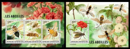 Cemtral Africa  2023 Bees. (422) OFFICIAL ISSUE - Abeilles