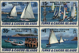 723353 HINGED TURKS Y CAICOS 1980 REGATAS DE VELEROS - Turks & Caicos