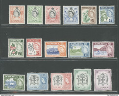 1956-58 JAMAICA - Elisabetta II - Stanley Gibbons N. 159-174 - Serie 16 Valori - MNH** - Other & Unclassified