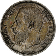 Monnaie, Belgique, Leopold II, 5 Francs, 5 Frank, 1867, TB+, Argent, KM:24 - 5 Frank