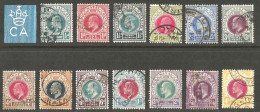 Natal 1902 - 1903. ½d - 4s Set. SACC 109-121, SG 127-139. - Natal (1857-1909)